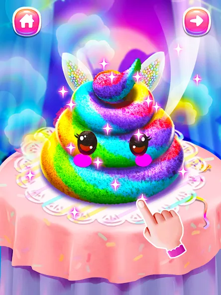 Girl Games: Unicorn Cooking — взломанная версия, Разблокированы все рецепты и украшения — скриншот 4 Girl Games: Unicorn Cooking — взломанная версия, Разблокированы все рецепты и украшения — скриншот 4
