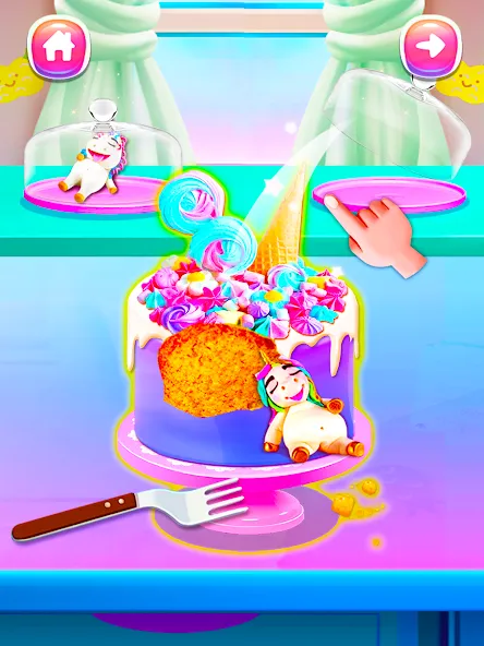 Girl Games: Unicorn Cooking — взломанная версия, Разблокированы все рецепты и украшения — скриншот 5 Girl Games: Unicorn Cooking — взломанная версия, Разблокированы все рецепты и украшения — скриншот 5