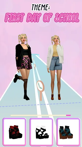 Fashion Battle - Girl Dress Up MOD APK: Безлимитные деньги и все наряды — скриншот 1 Fashion Battle - Girl Dress Up MOD APK: Безлимитные деньги и все наряды — скриншот 1