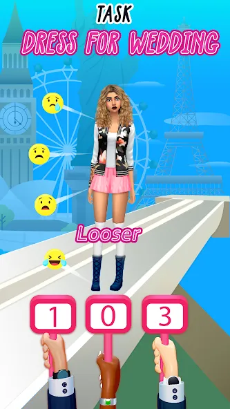 Fashion Battle - Girl Dress Up MOD APK: Безлимитные деньги и все наряды — скриншот 3 Fashion Battle - Girl Dress Up MOD APK: Безлимитные деньги и все наряды — скриншот 3