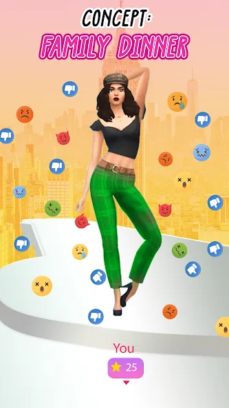 Fashion Battle - Girl Dress Up MOD APK: Безлимитные деньги и все наряды — скриншот 4 Fashion Battle - Girl Dress Up MOD APK: Безлимитные деньги и все наряды — скриншот 4