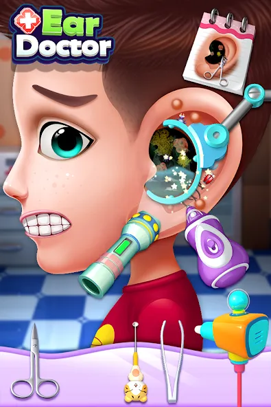 Ear Doctor взлом на Андроид — Все процедуры доступны с начала — скриншот 2