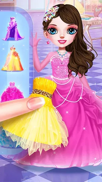 Скачать Princess Makeup Salon последней версии — Безлимитные монеты и открыты все наряды — скриншот 3 Скачать Princess Makeup Salon последней версии — Безлимитные монеты и открыты все наряды — скриншот 3