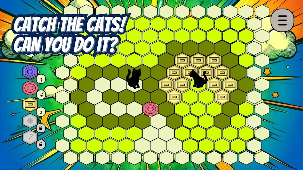 Скачать Trap the Cat бесплатно — Безлимитные подсказки и отмена ходов — скриншот 1 Скачать Trap the Cat бесплатно — Безлимитные подсказки и отмена ходов — скриншот 1