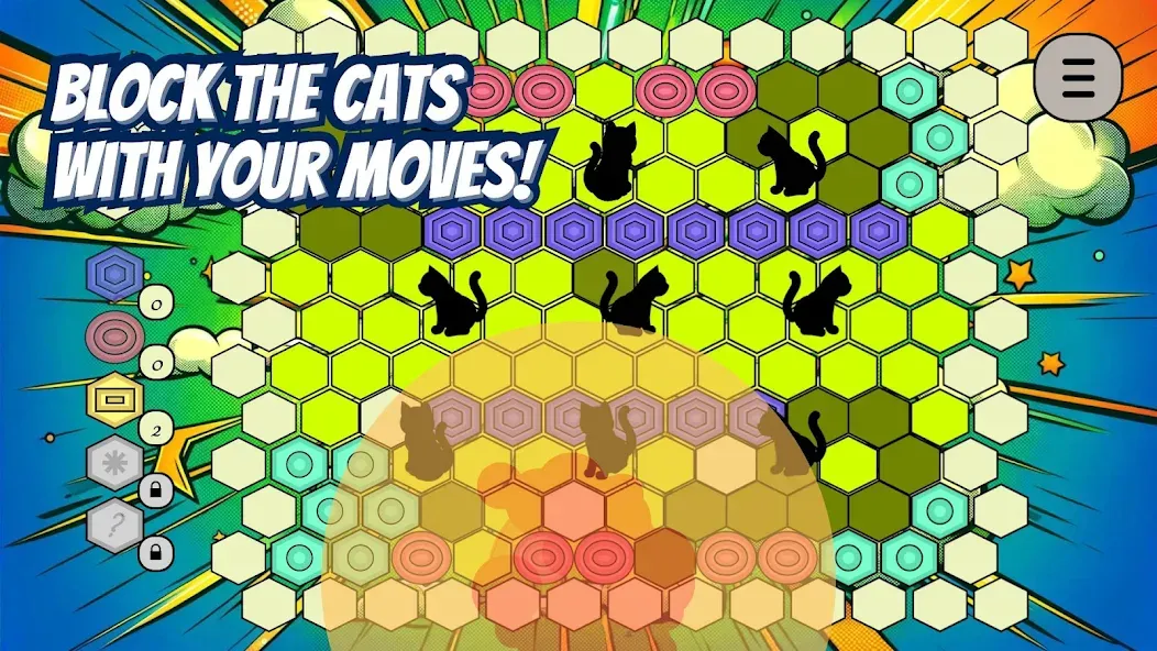 Скачать Trap the Cat бесплатно — Безлимитные подсказки и отмена ходов — скриншот 3 Скачать Trap the Cat бесплатно — Безлимитные подсказки и отмена ходов — скриншот 3