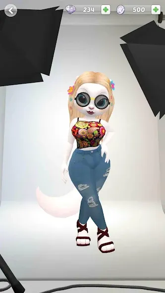 Talking Cat Kimmy Superstar — скачать мод: Безлимитные монеты и все наряды — скриншот 4