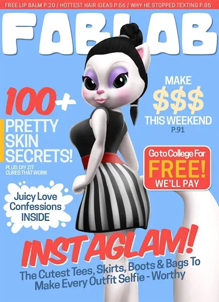 Talking Cat Kimmy Superstar — скачать мод: Безлимитные монеты и все наряды — скриншот 5