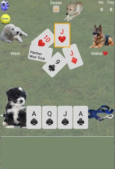 Скачать K9 Euchre Mod APK — Безлимитные подсказки и быстрый прогресс — скриншот 2