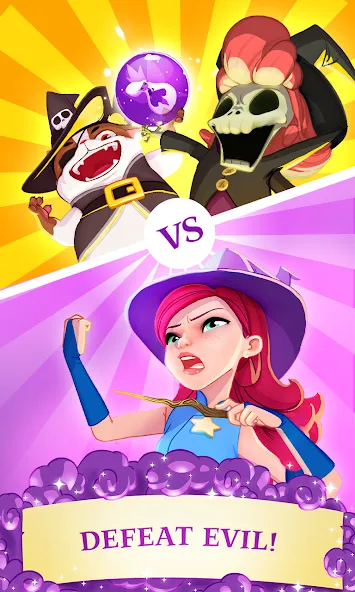 Bubble Witch 3 Saga — Безлимитные жизни и усилители, скачать мод APK — скриншот 3 Bubble Witch 3 Saga — Безлимитные жизни и усилители, скачать мод APK — скриншот 3
