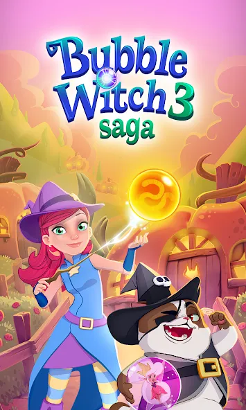 Bubble Witch 3 Saga — Безлимитные жизни и усилители, скачать мод APK — скриншот 5 Bubble Witch 3 Saga — Безлимитные жизни и усилители, скачать мод APK — скриншот 5