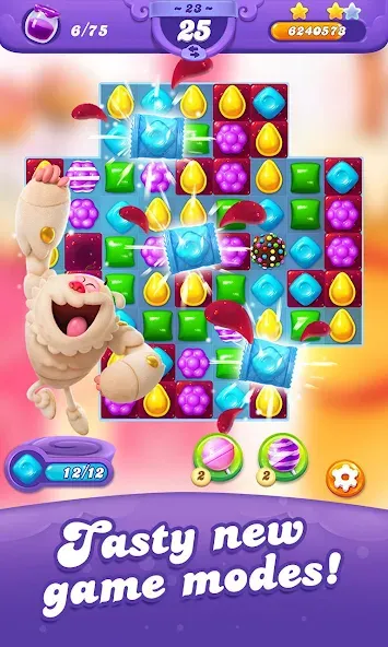 Candy Crush Friends Saga бесплатно на Андроид — мод: Безлимитные жизни и бустеры — скриншот 1