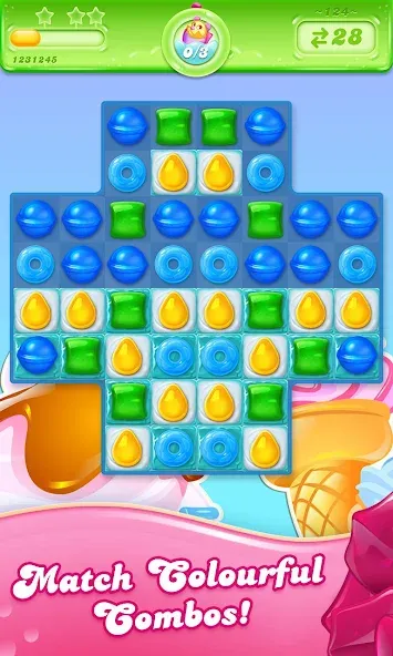 Скачать Candy Crush Jelly Saga — Безлимитные бустеры и жизни — скриншот 2