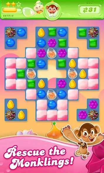 Скачать Candy Crush Jelly Saga — Безлимитные бустеры и жизни — скриншот 3