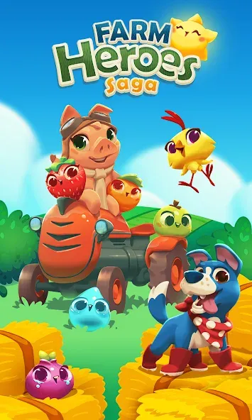 Farm Heroes Saga — последняя версия с модом (Безлимитные жизни и бустеры) — скриншот 1