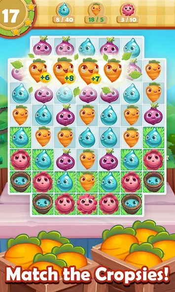 Farm Heroes Saga — последняя версия с модом (Безлимитные жизни и бустеры) — скриншот 2