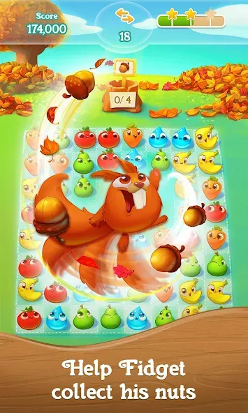 Farm Heroes Super Saga MOD APK: Безлимитные жизни и усилители — скриншот 2