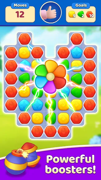 Скачать EverMatch 3 Game Mod APK — Безлимитные ходы и бонусы — скриншот 3