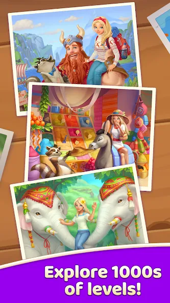 Скачать EverMatch 3 Game Mod APK — Безлимитные ходы и бонусы — скриншот 5