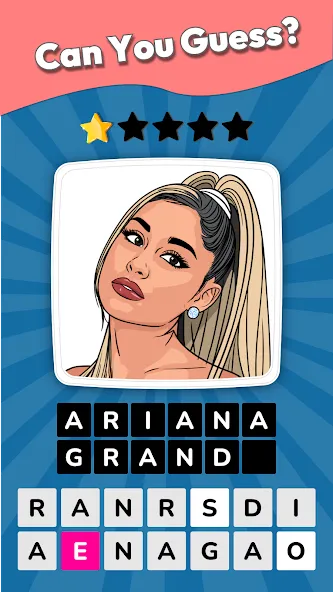 Guess the Celebrities на телефон — скачать мод: Открыты все знаменитости и уровни — скриншот 2 Guess the Celebrities на телефон — скачать мод: Открыты все знаменитости и уровни — скриншот 2