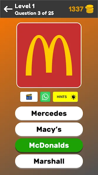 Logo Game: Multiple Choice — скачать мод: Открыты все логотипы и подсказки — скриншот 3
