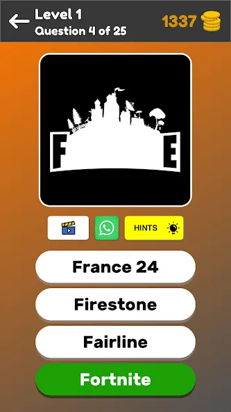 Logo Game: Multiple Choice — скачать мод: Открыты все логотипы и подсказки — скриншот 4