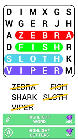 Word Search Puzzle Game взлом APK — Без рекламы и подсказки доступны — скриншот 4 Word Search Puzzle Game взлом APK — Без рекламы и подсказки доступны — скриншот 4