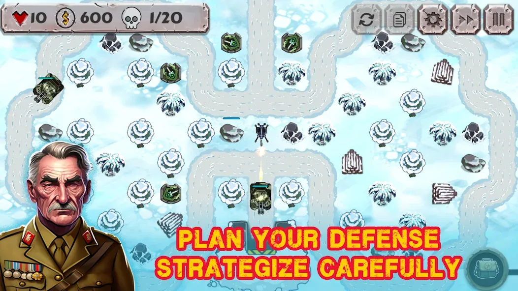 Скачать Battle Strategy: Tower Defense Mod APK — Безлимитные деньги и усиленные башни — скриншот 1 Скачать Battle Strategy: Tower Defense Mod APK — Безлимитные деньги и усиленные башни — скриншот 1