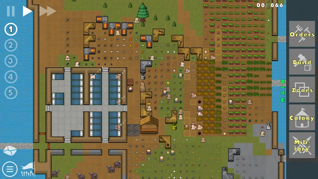 Скачать Going Deeper! : Colony Sim мод — Безлимитные ресурсы и ускоренное строительство — скриншот 2