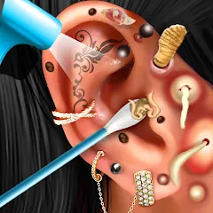 Скачать Ear Salon ASMR Ear Wax& Tattoo на Андроид с модом — Все процедуры разблокированы и доступны