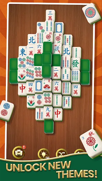 Скачать мод Mahjong Solitaire - Master — Безлимитные подсказки и отмены ходов — скриншот 3