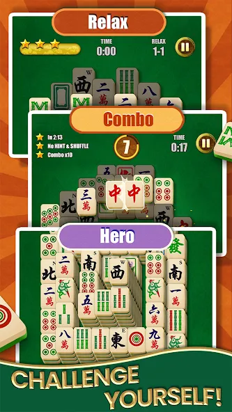 Скачать мод Mahjong Solitaire - Master — Безлимитные подсказки и отмены ходов — скриншот 4