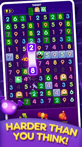 Ten Crush — Безлимитные жизни и подсказки, скачать мод APK — скриншот 4