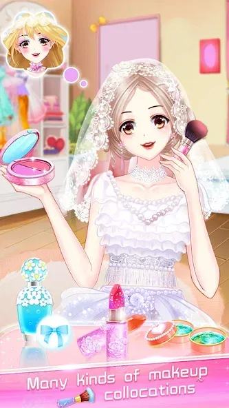 Мод Makeup Bride: Perfect Wedding — Безлимитные деньги и все наряды открыты, скачать APK — скриншот 1 Мод Makeup Bride: Perfect Wedding — Безлимитные деньги и все наряды открыты, скачать APK — скриншот 1