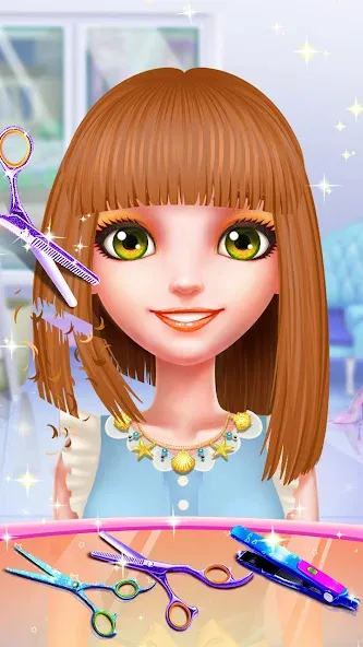 Girls Hair Salon — последняя версия с модом (Безлимитные деньги и все предметы) — скриншот 5 Girls Hair Salon — последняя версия с модом (Безлимитные деньги и все предметы) — скриншот 5