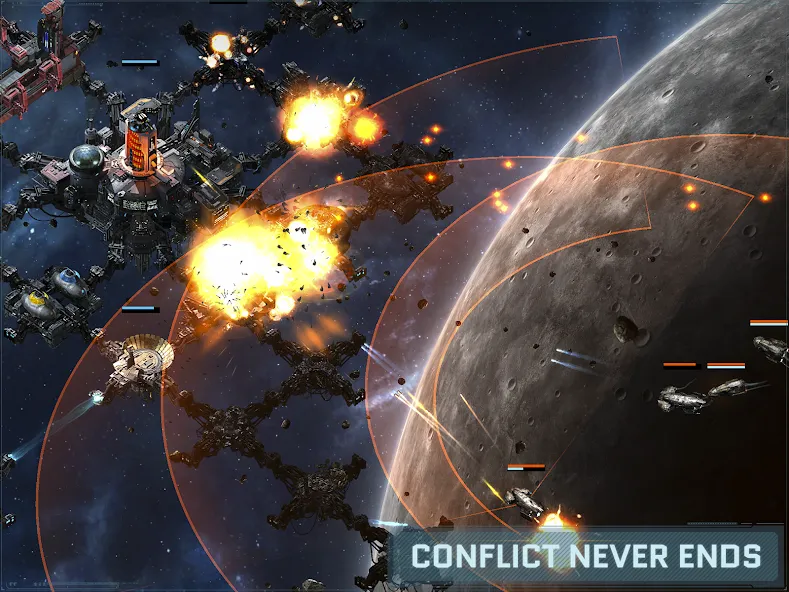 VEGA Conflict — Безлимитные ресурсы и быстрый прогресс, скачать мод APK — скриншот 2