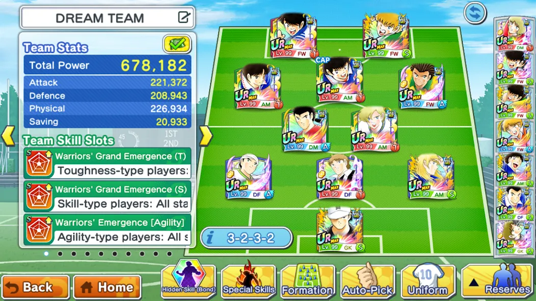 Captain Tsubasa: Dream Team мод на Андроид: Безлимитные деньги и энергия — скриншот 5