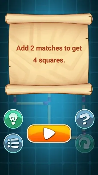 Matches Puzzle Game (Мод: Безлимитные подсказки и отмена ходов) — скачать на Андроид — скриншот 1 Matches Puzzle Game (Мод: Безлимитные подсказки и отмена ходов) — скачать на Андроид — скриншот 1