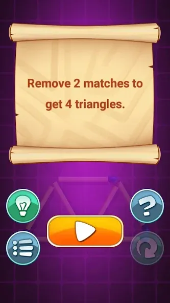 Matches Puzzle Game (Мод: Безлимитные подсказки и отмена ходов) — скачать на Андроид — скриншот 5 Matches Puzzle Game (Мод: Безлимитные подсказки и отмена ходов) — скачать на Андроид — скриншот 5