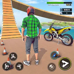 Bike Stunt : Motorcycle Game бесплатно на Андроид — мод: Безлимитные деньги и все байки открыты