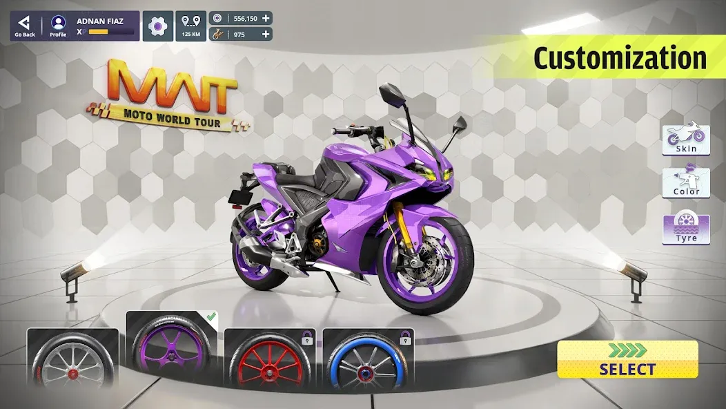Скачать Moto World Tour: Bike Racing на Андроид с модом — Безлимитные деньги и все байки — скриншот 4