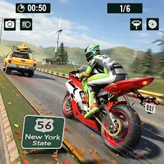 Скачать Moto World Tour: Bike Racing на Андроид с модом — Безлимитные деньги и все байки