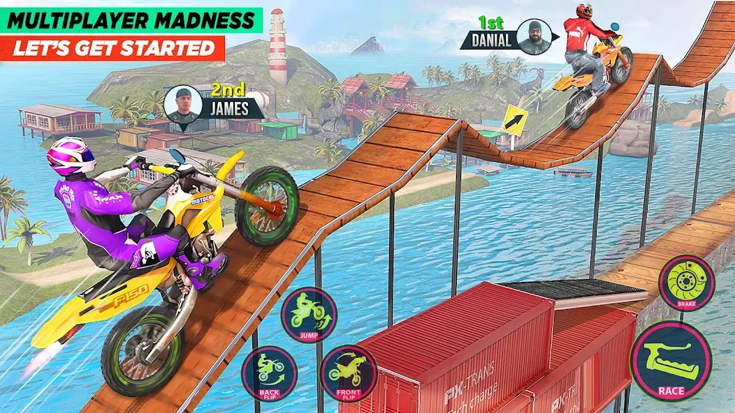 Скачать взлом Bike Stunt Game: Tricks Master — Безлимитные деньги и все трюки — скриншот 1 Скачать взлом Bike Stunt Game: Tricks Master — Безлимитные деньги и все трюки — скриншот 1