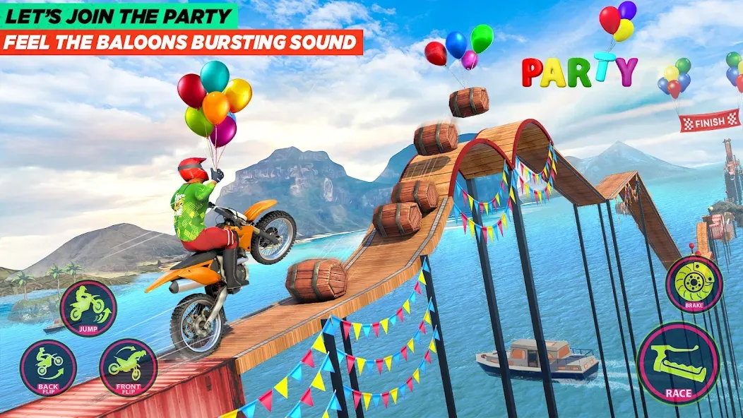 Скачать взлом Bike Stunt Game: Tricks Master — Безлимитные деньги и все трюки — скриншот 3 Скачать взлом Bike Stunt Game: Tricks Master — Безлимитные деньги и все трюки — скриншот 3