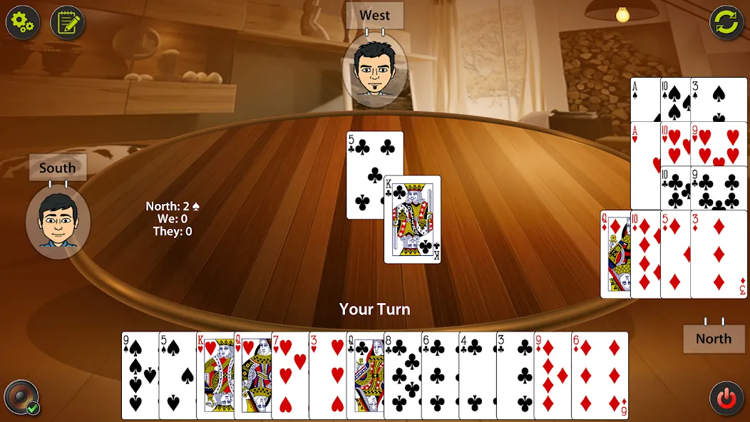 Auction Bridge & IB Card Game мод на Андроид: Без рекламы и разблокированы все режимы — скриншот 2 Auction Bridge & IB Card Game мод на Андроид: Без рекламы и разблокированы все режимы — скриншот 2