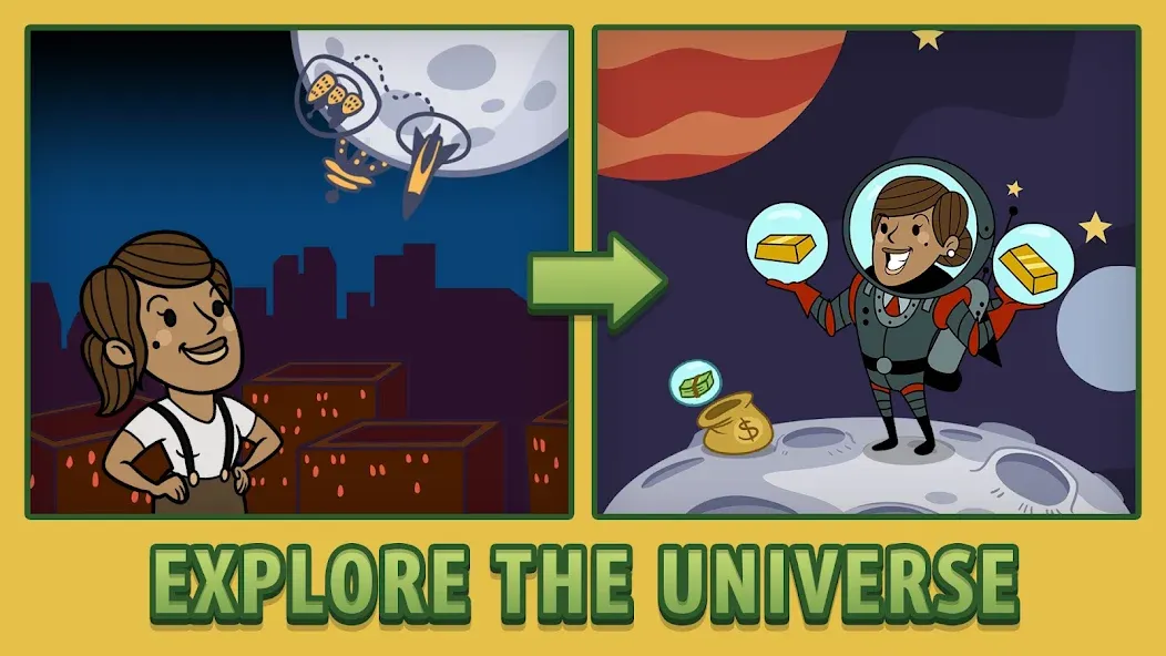 AdVenture Capitalist — взломанная версия, Много денег и быстрый доход — скриншот 4