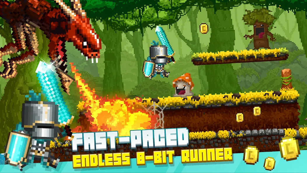 Bit Heroes Runner: Pixel Blitz взлом APK — Безлимитные монеты и энергия — скриншот 1 Bit Heroes Runner: Pixel Blitz взлом APK — Безлимитные монеты и энергия — скриншот 1