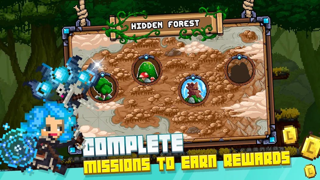 Bit Heroes Runner: Pixel Blitz взлом APK — Безлимитные монеты и энергия — скриншот 3 Bit Heroes Runner: Pixel Blitz взлом APK — Безлимитные монеты и энергия — скриншот 3