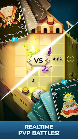 Stormbound: Kingdom Wars MOD APK скачать на Андроид — Безлимитные ресурсы и открыты все карты — скриншот 5