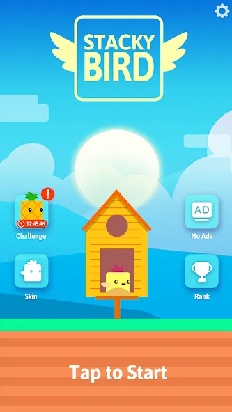 Скачать Stacky Bird: Fun Egg Dash Game мод — Безлимитные монеты и все скины — скриншот 1