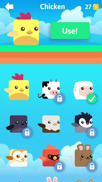 Скачать Stacky Bird: Fun Egg Dash Game мод — Безлимитные монеты и все скины — скриншот 4